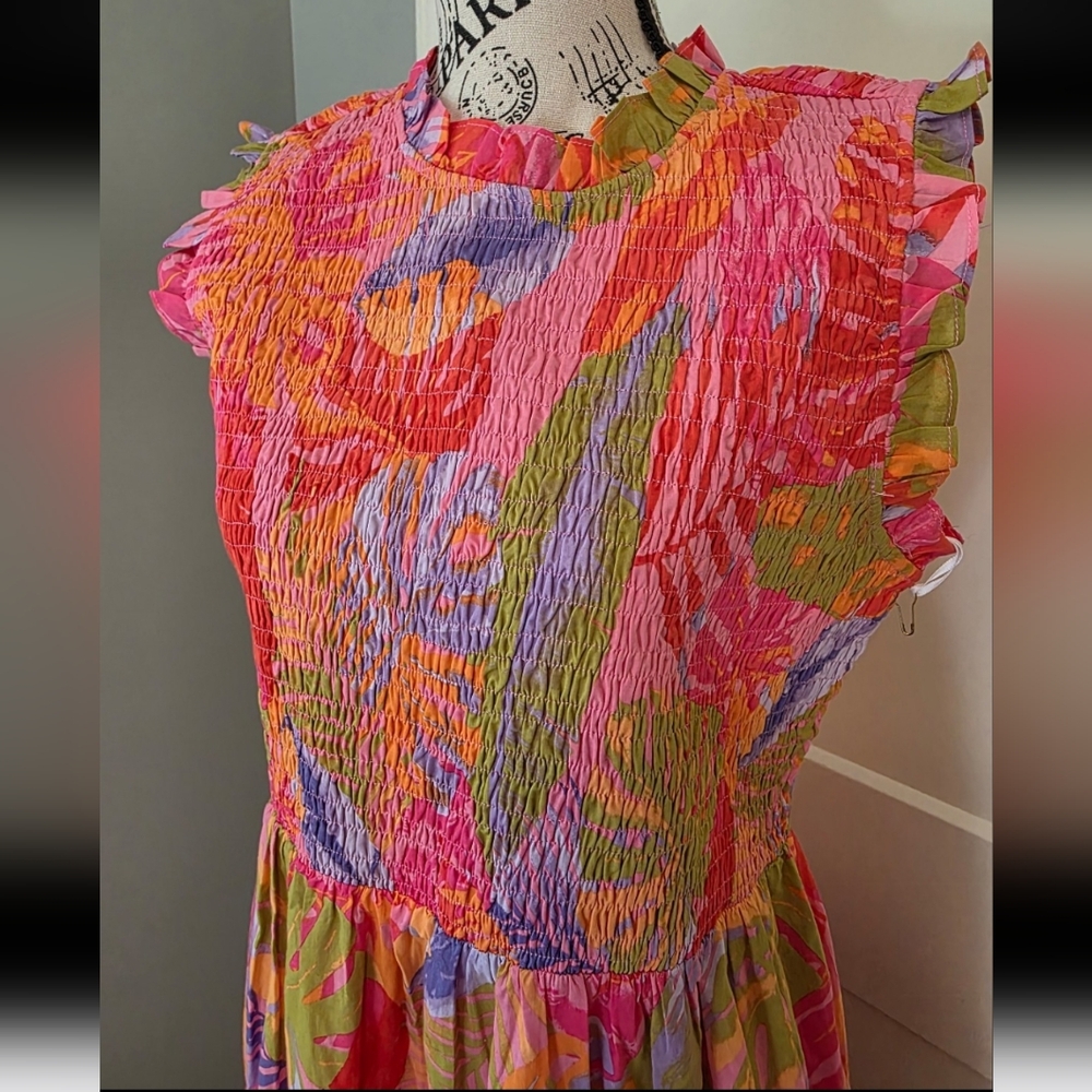 Tropical Maxi Dress By J. Marie-NWT - Picture 4 of 8